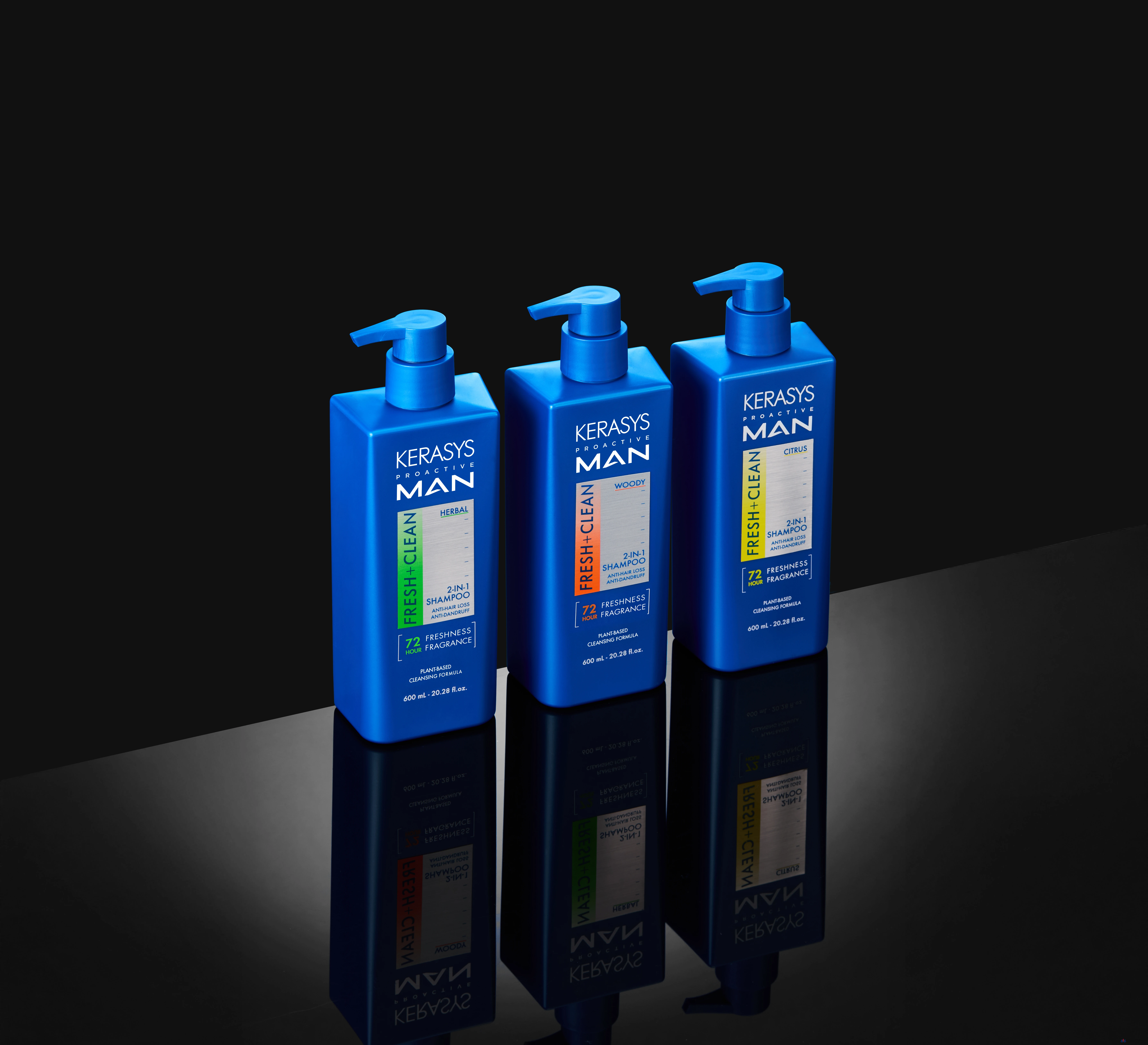 Шампунь KeraSys Proactive Men Herbal для профилактики выпадения волос, 600 мл, 1 шт.