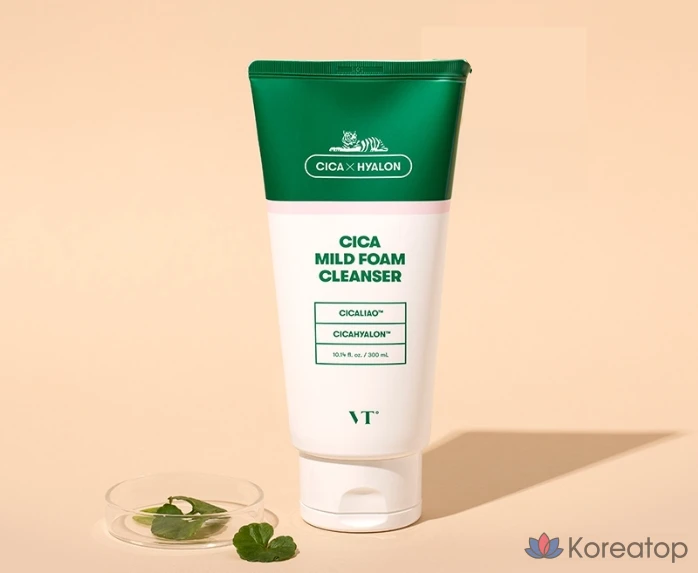 Пенка для умывания VT Cosmetics Cica Mild Foam Cleanser, 300 мл, 1 шт.