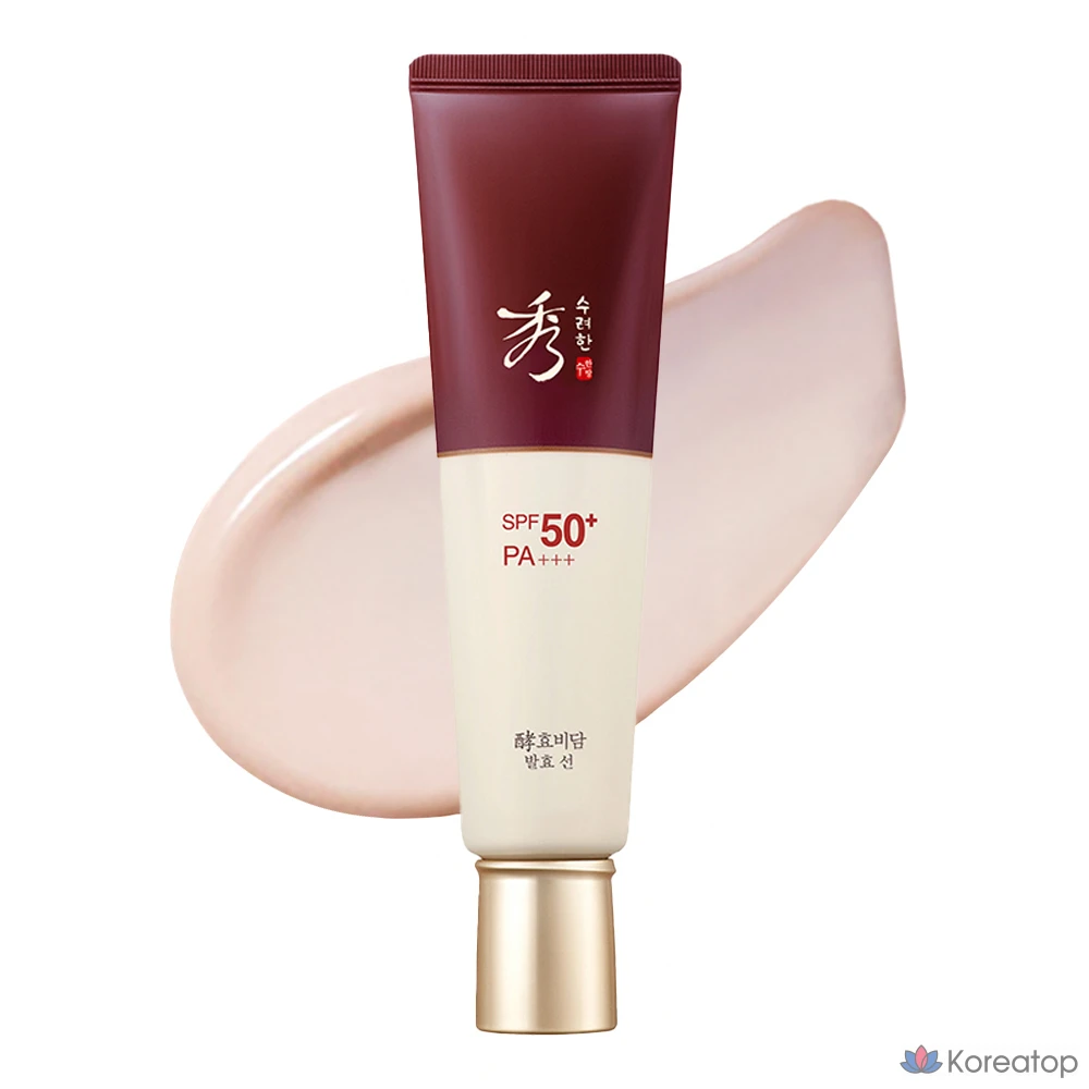 Солнцезащитный крем Sooryehan Hyobidam Fermentation Sun Cream SPF50+ PA+++, 60 мл, 1 шт.