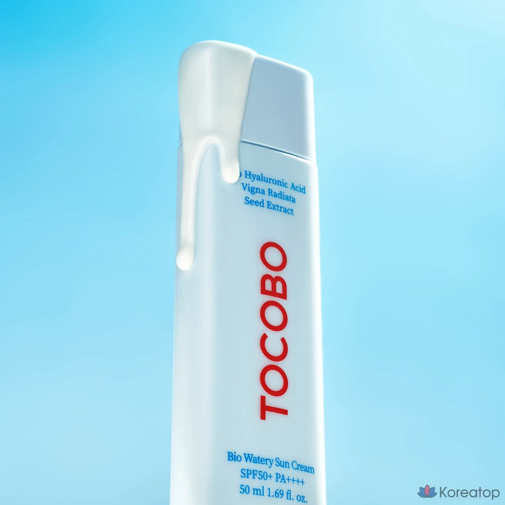 Набор для ухода Tocobo Bio Watery Sun Cream + Cica Calming Sun Serum SPF50+ PA++++ 2-piece Set, 150 мл + 30 мл, 3 шт., фото 4
