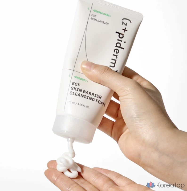 Очищающая пенка z+piderm EGF Skin Barrier Cleansing Foam, 120 мл, 1 шт.