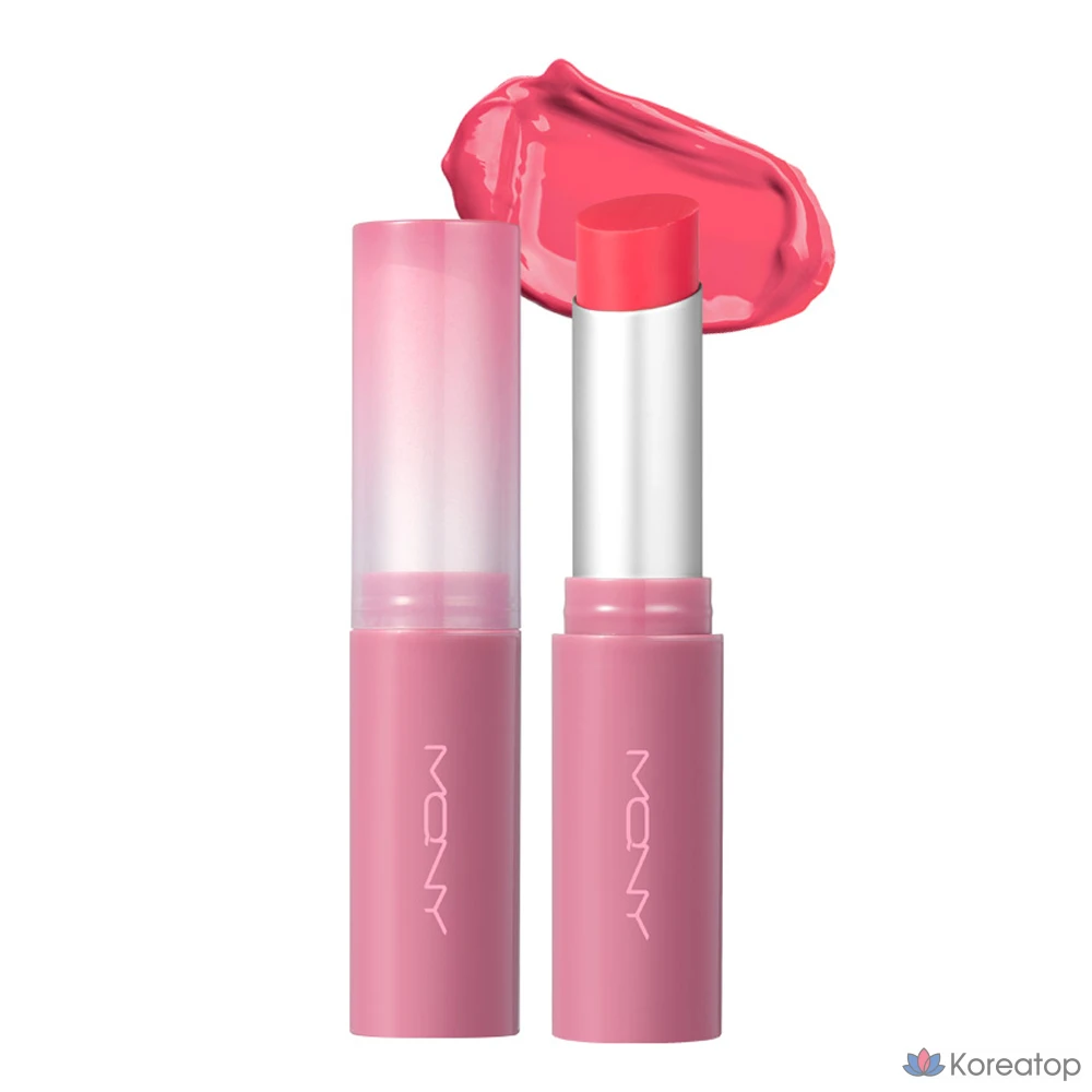 Помада для губ Mqny Glow Melting Lipstick, оттенок 04 Tutu Pink, 3.5 г, 1 шт.