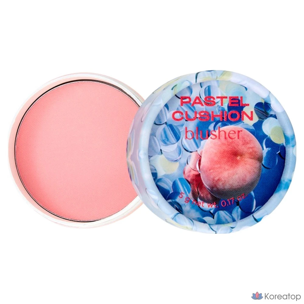 Кушон-румяна The Face Shop Pastel Cushion Blusher, оттенок 04 Cold Hot Pink, 5 г, 1 шт.