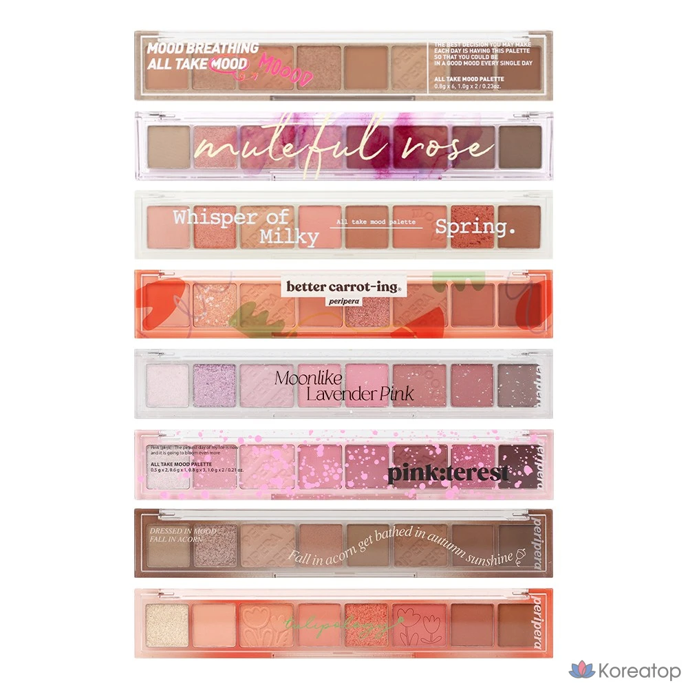 Палетка теней Peripera All Take Mood Palette, оттенок 101, 1 шт.