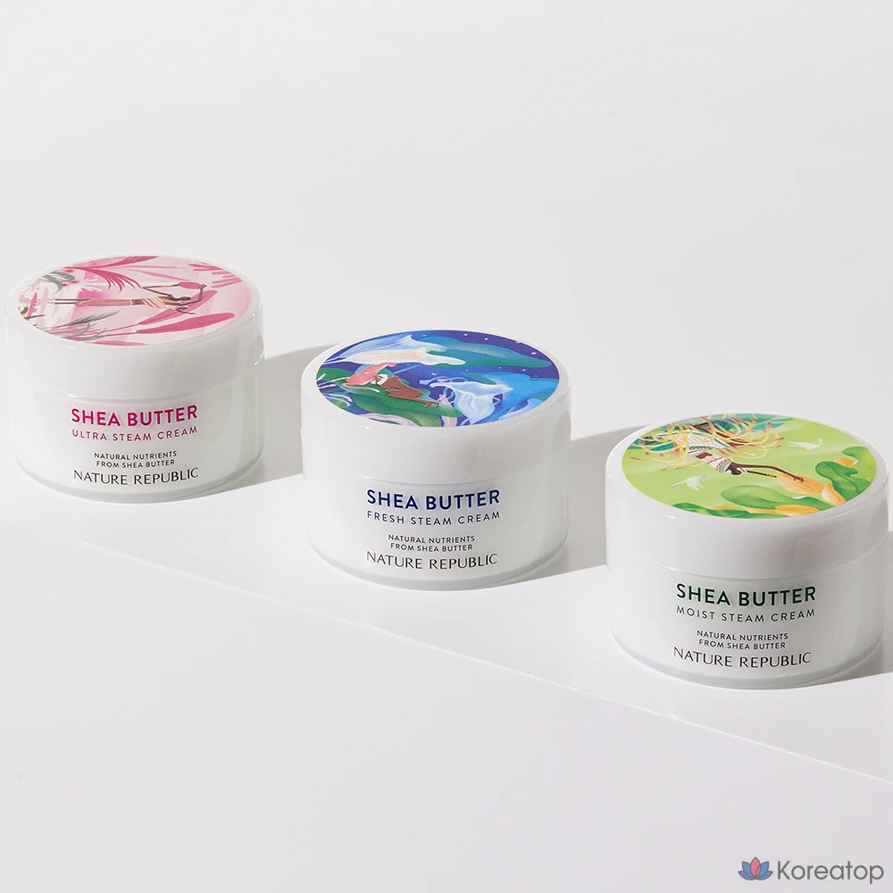 Крем для лица Nature Republic Shea Butter Moist Steam Cream, для нормальной и сухой кожи, 100 мл, 1 шт.