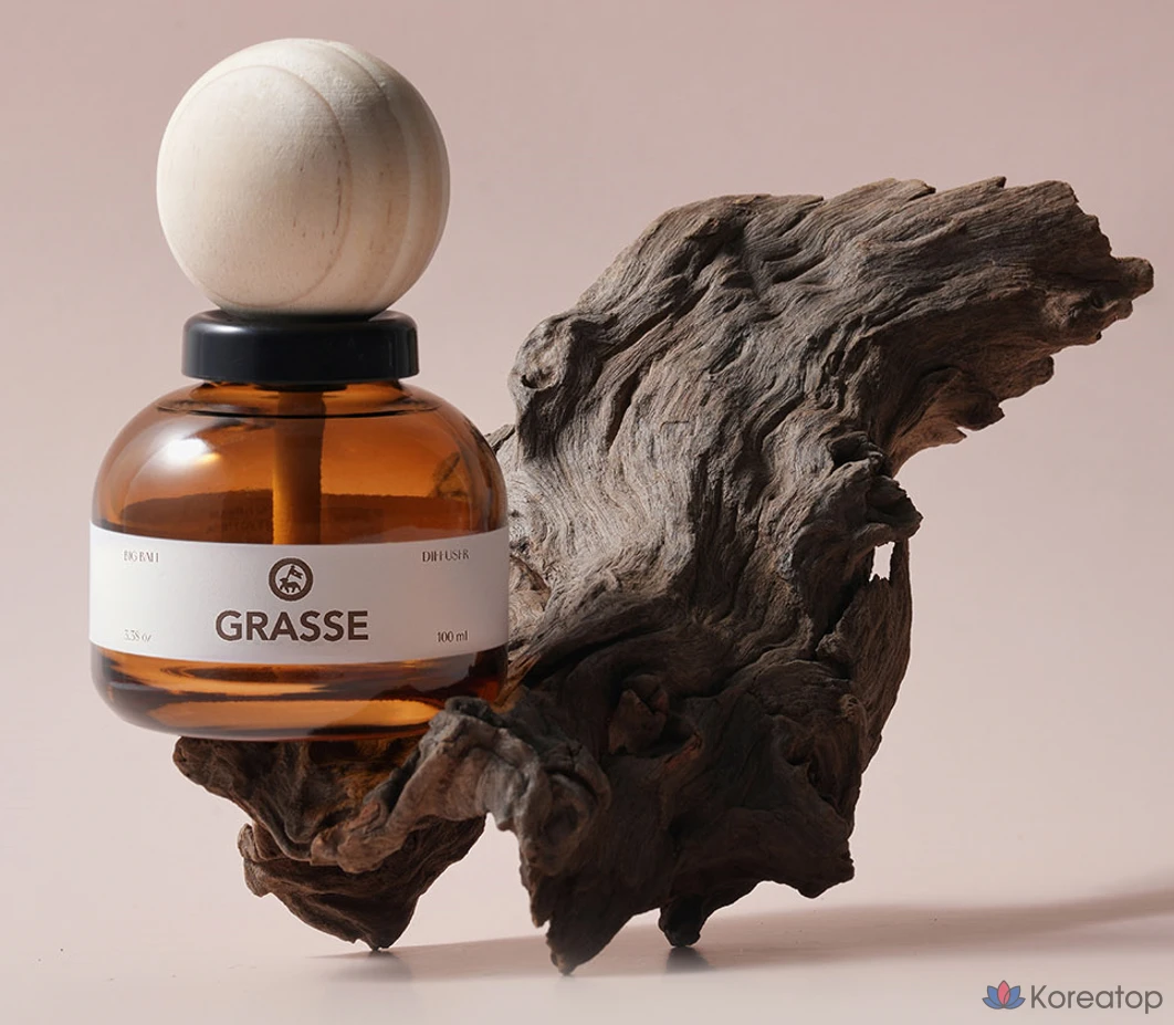 Диффузор для автомобиля Bullsone Grass Big Ball, аромат Honey Musk, 100 мл, 1 шт., фото 5