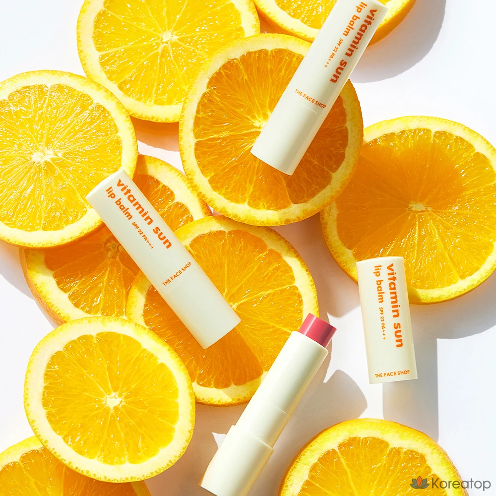Бальзам для губ The Face Shop Vitamin Sun Lip Balm, оттенок Pink, 3.9 г, 1 шт.