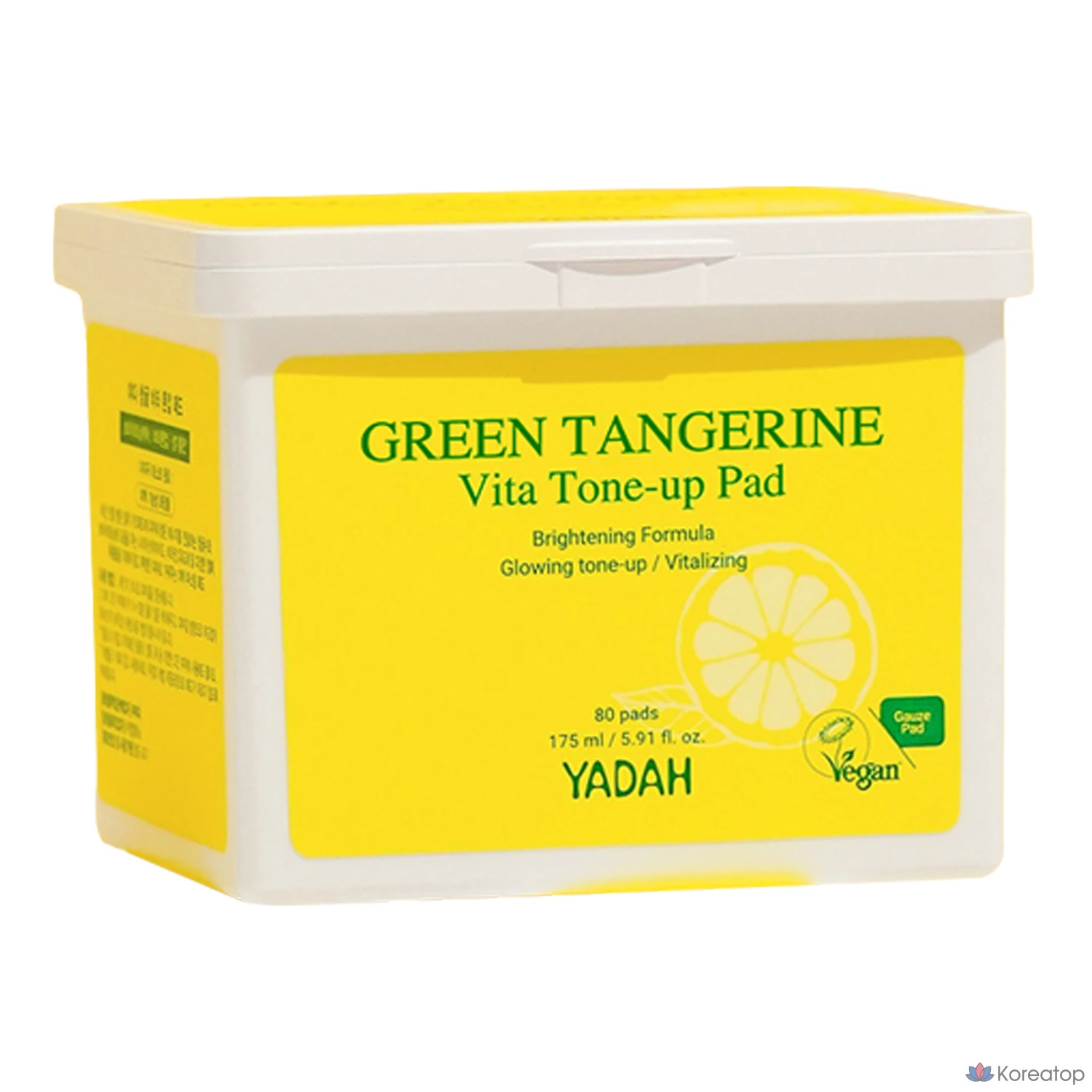 Тонер-пэды Yadah Green Tangerine Vita Tone Up Pad, 175 мл, 80 шт.