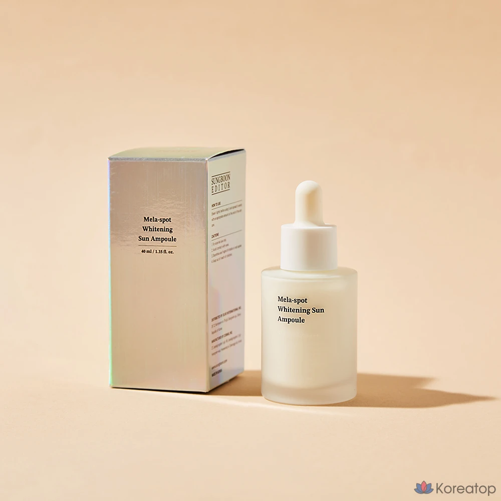Ампульная сыворотка Sungboon Editor Mela Spot Whitening Sun Ampoule SPF50 PA++++, 40 мл, 1 шт.