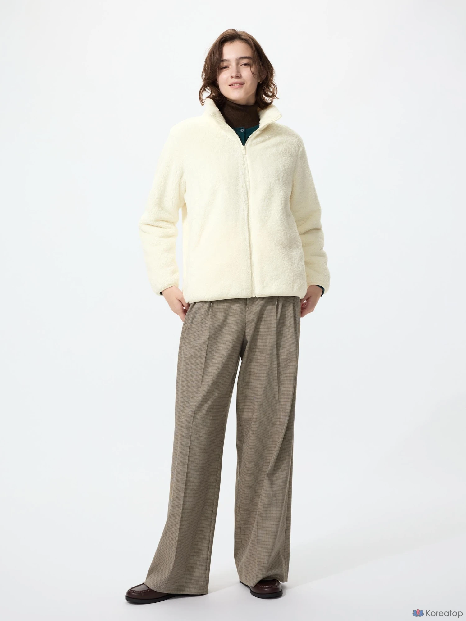 Куртка Uniqlo Fluffy Yarn Fleece Full-Zip Jacket