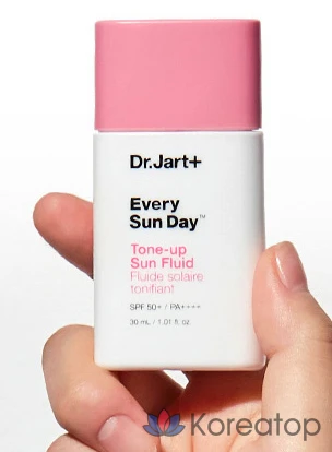 Солнцезащитный крем Dr. Jart+ Every Sun Day Tone-Up Sun Fluid SPF50+ PA++++, 30 мл, 1 шт.