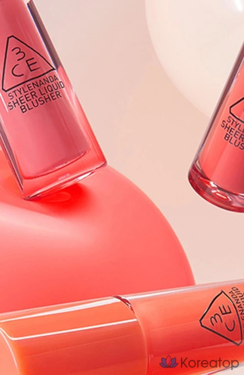 Тинт для щек 3CE Sheer Liquid Blusher, оттенок Joyful Affair, 1 шт., фото 6