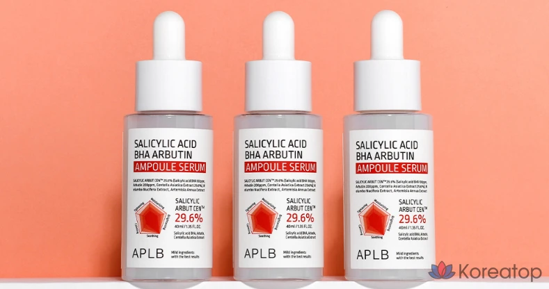 Ампульная сыворотка APLB Salicylic Acid BHA Arbutin Ampoule Serum, 40 мл, 1 шт.