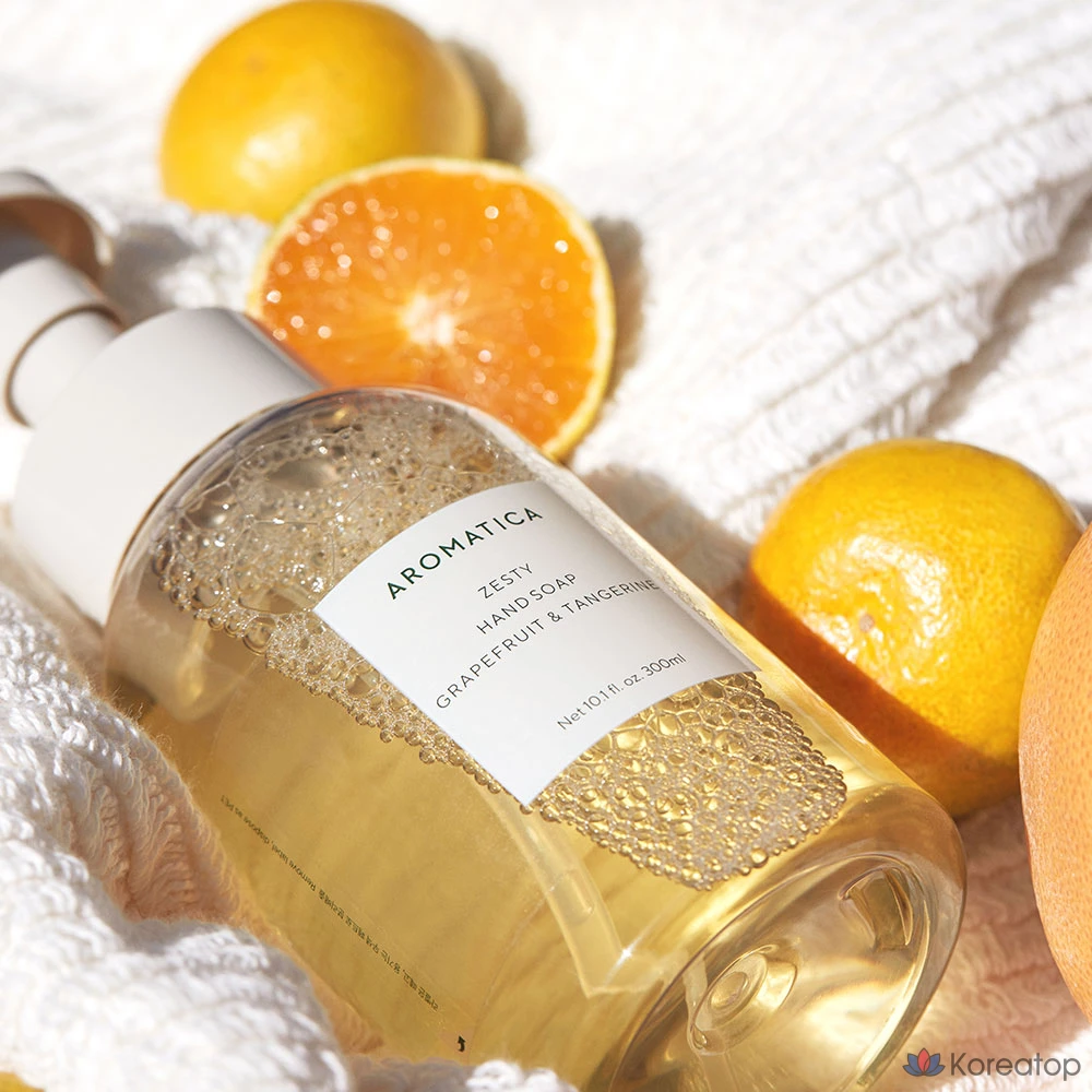 Жидкое мыло для рук Aromatica Zesty Hand Soap Grapefruit & Tangerine, 300 мл, 1 шт.