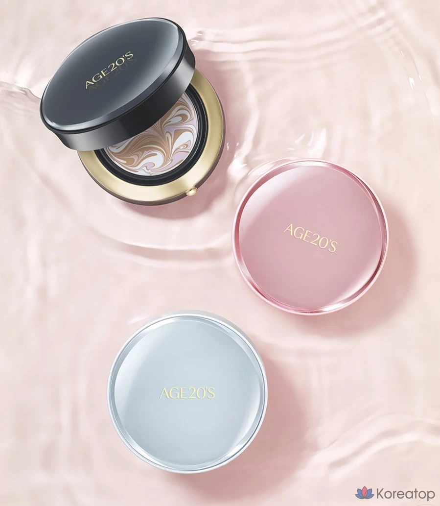 Кушон AGE 20's Signature Essence Cover Foundation Pact Master Moisture, оттенок 21, 14 г, 2 шт.