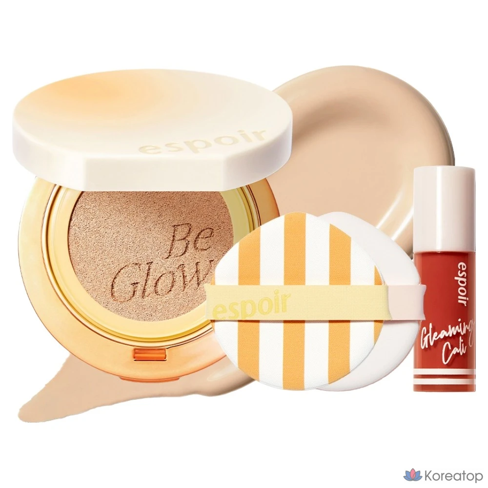 Кушон Espoir Be Glow Volume Cushion Foundation Glam Cali Edition, оттенок 21 Ivory, 13 г, 1 шт.