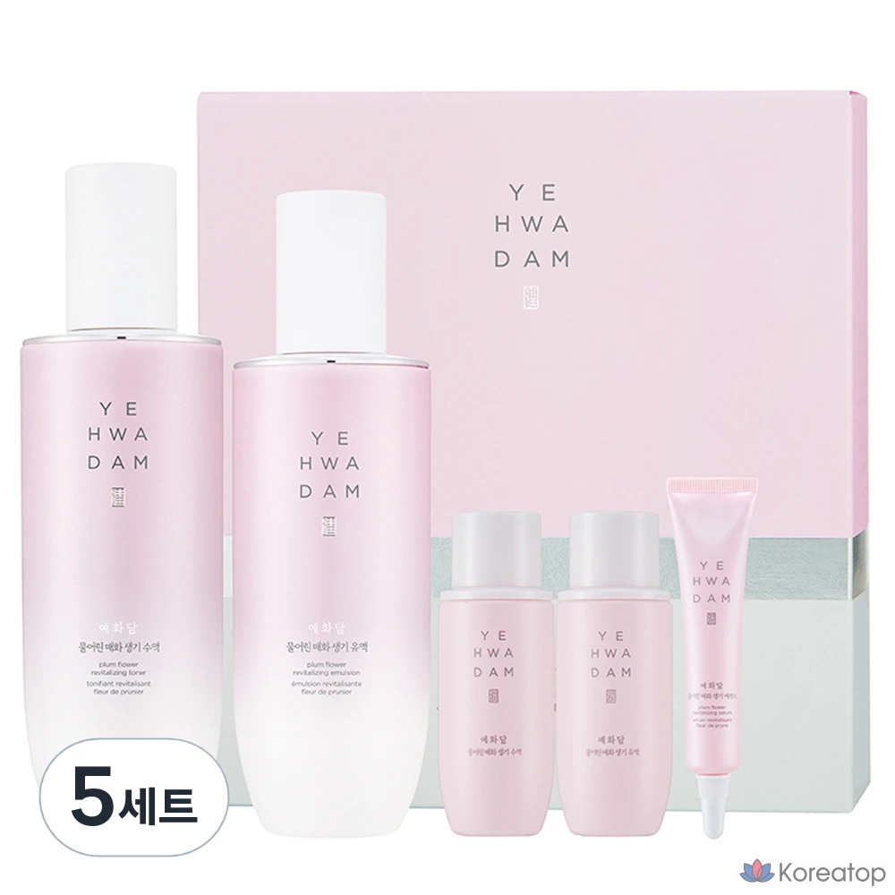 Набор для ухода The Face Shop Yehwadam Plum Blossom 2-piece Special Set, 5 шт.