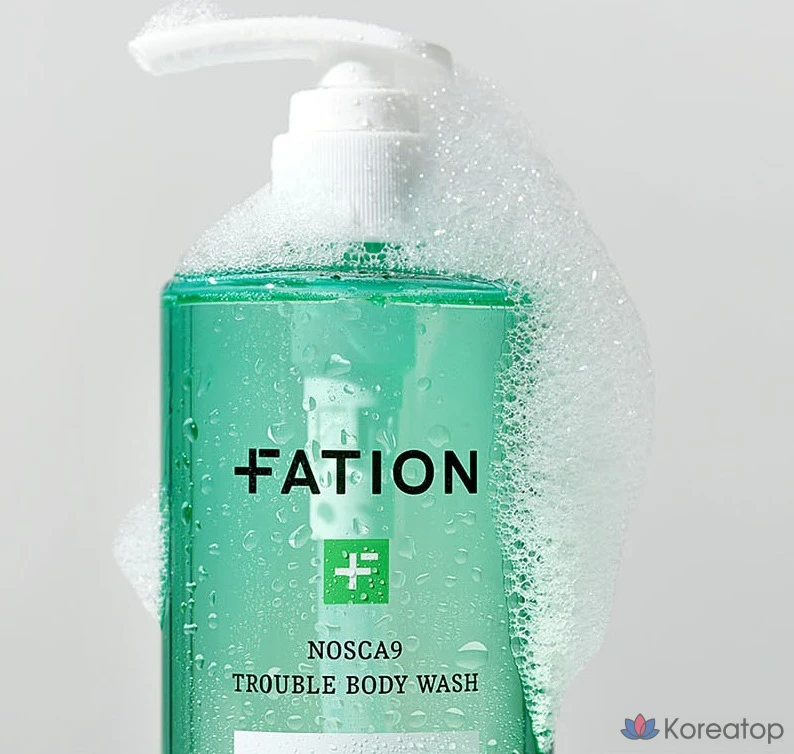Гель для душа FATION No Scar Nine Trouble Body Wash, аромат полыни, 490 мл, 1 шт.
