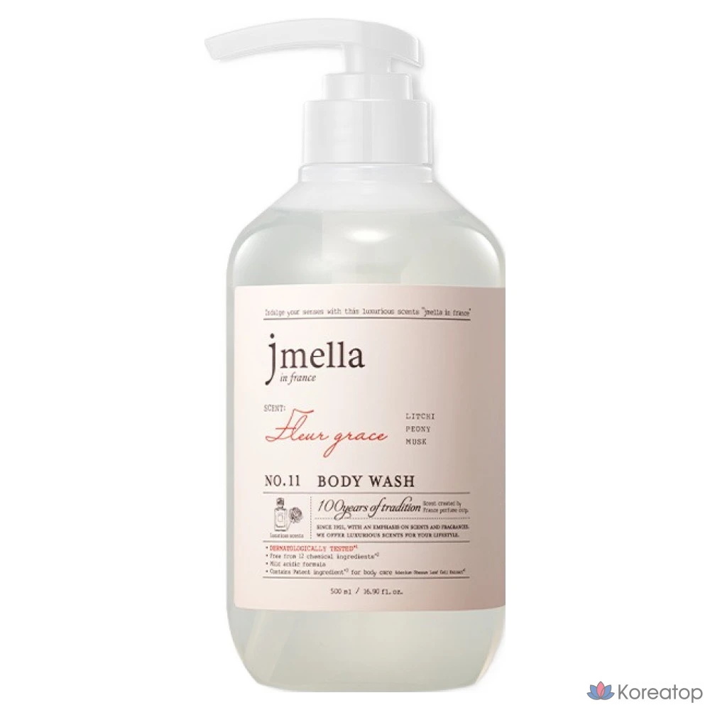Гель для душа Jmella En France Fleur Grace Body Wash Rich & Peony, 500 мл, 1 шт.
