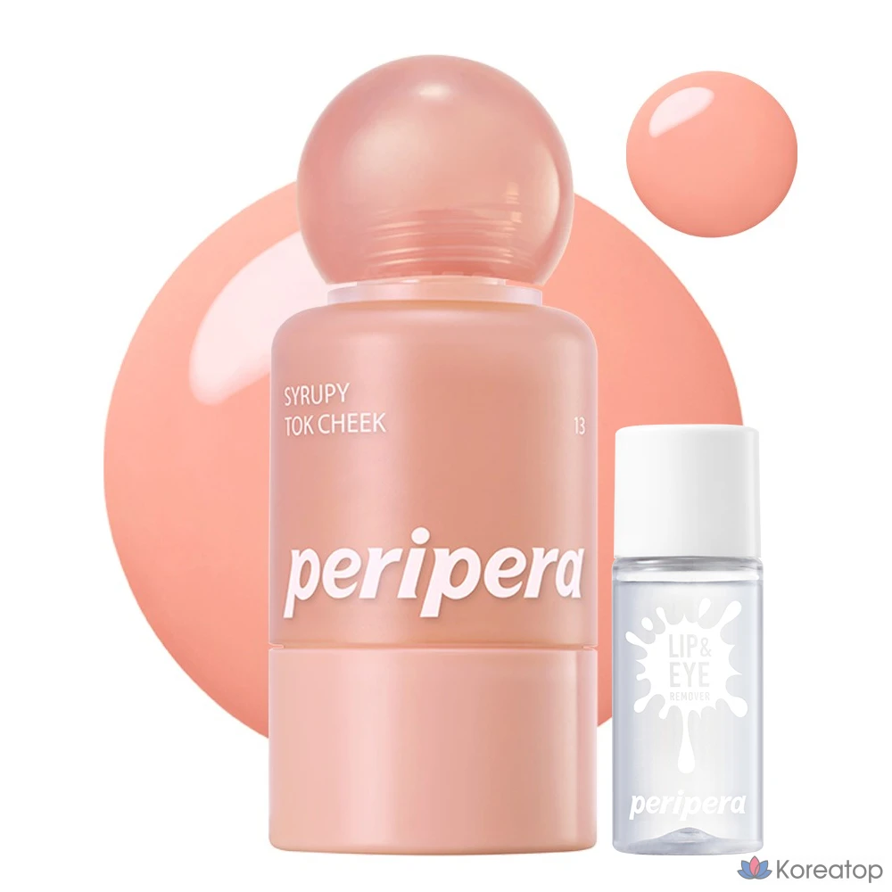 Румяна Peripera Syrup Fitock Cheek, оттенок 013 Lazy Apricot, 9 г, 1 шт.