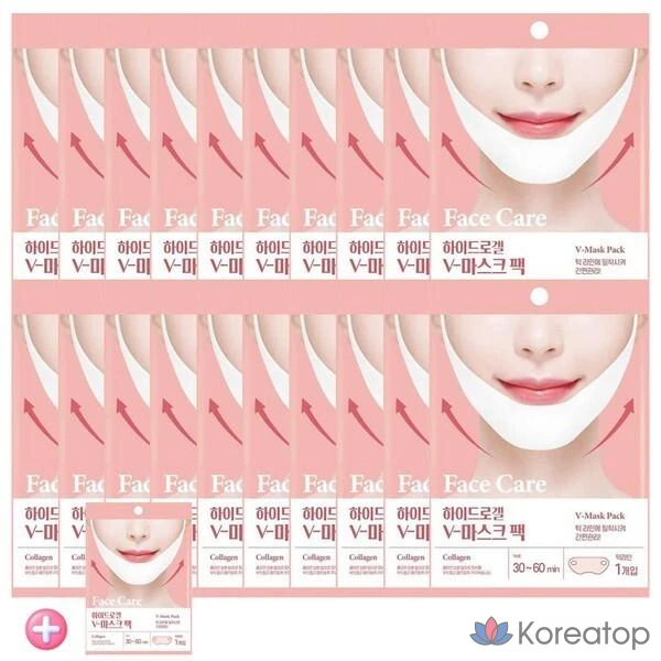 Тканевая маска для лица LOLO SKINNY Packmein Hydrogel Lifting Collagen V-Line Mask, 21 шт.