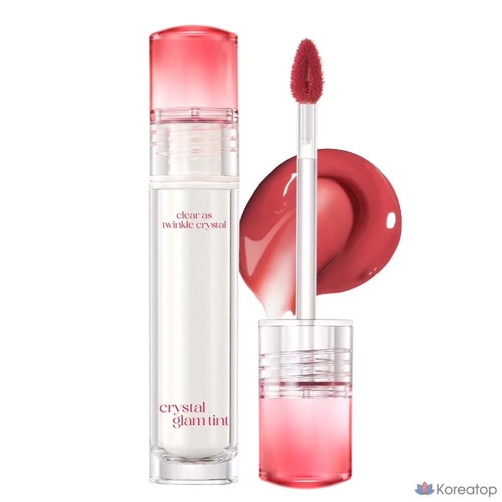 Тинт для губ Clio Crystal Glam Tint, оттенок 001 Vintage Apple, 3.4 г, 1 шт.
