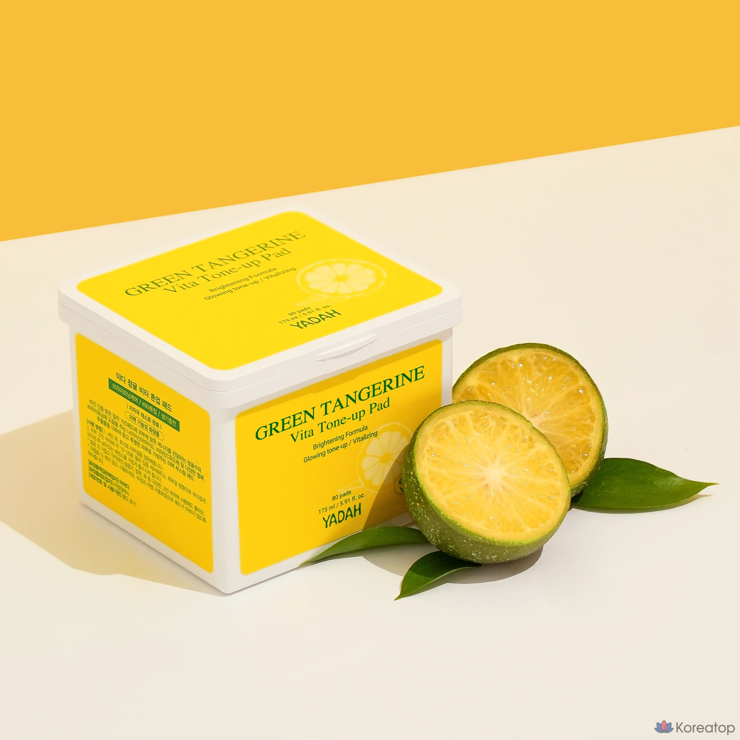 Тонер-пэды Yadah Green Tangerine Vita Tone Up Pad, 175 мл, 80 шт.