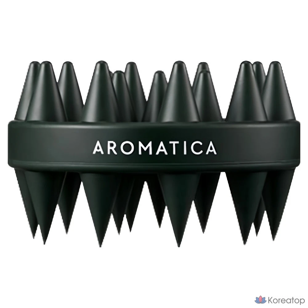 Щетка для кожи головы Aromatica Dual Scalp Shampoo Brush, черная, 1 шт.