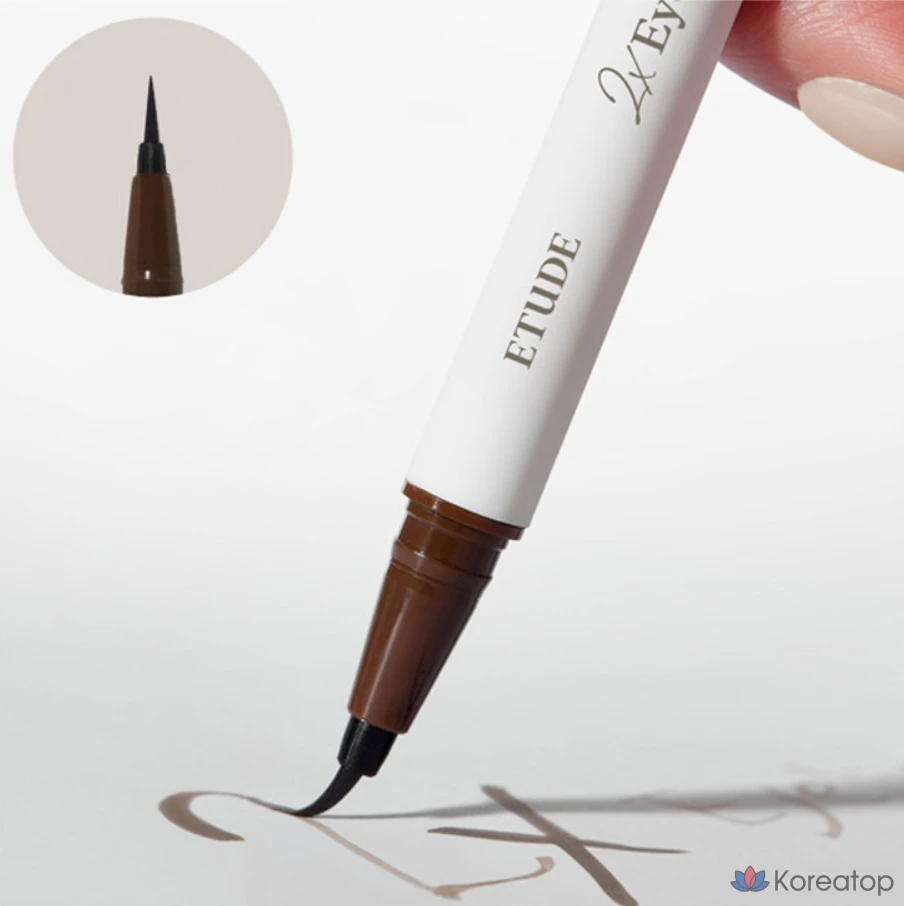 Подводка для глаз Etude House 2X Bare Face Pen Liner, оттенок 01 Soft Deep Brown, 0.5 г, 1 шт., фото 6