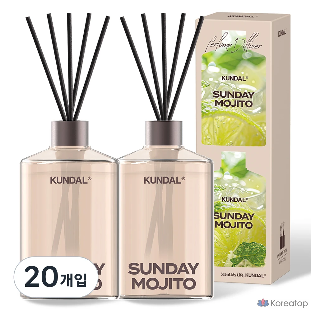 Диффузор для дома Kundal Signature Perfume Diffuser, аромат Sunday Mojito, 500 мл, 20 шт.