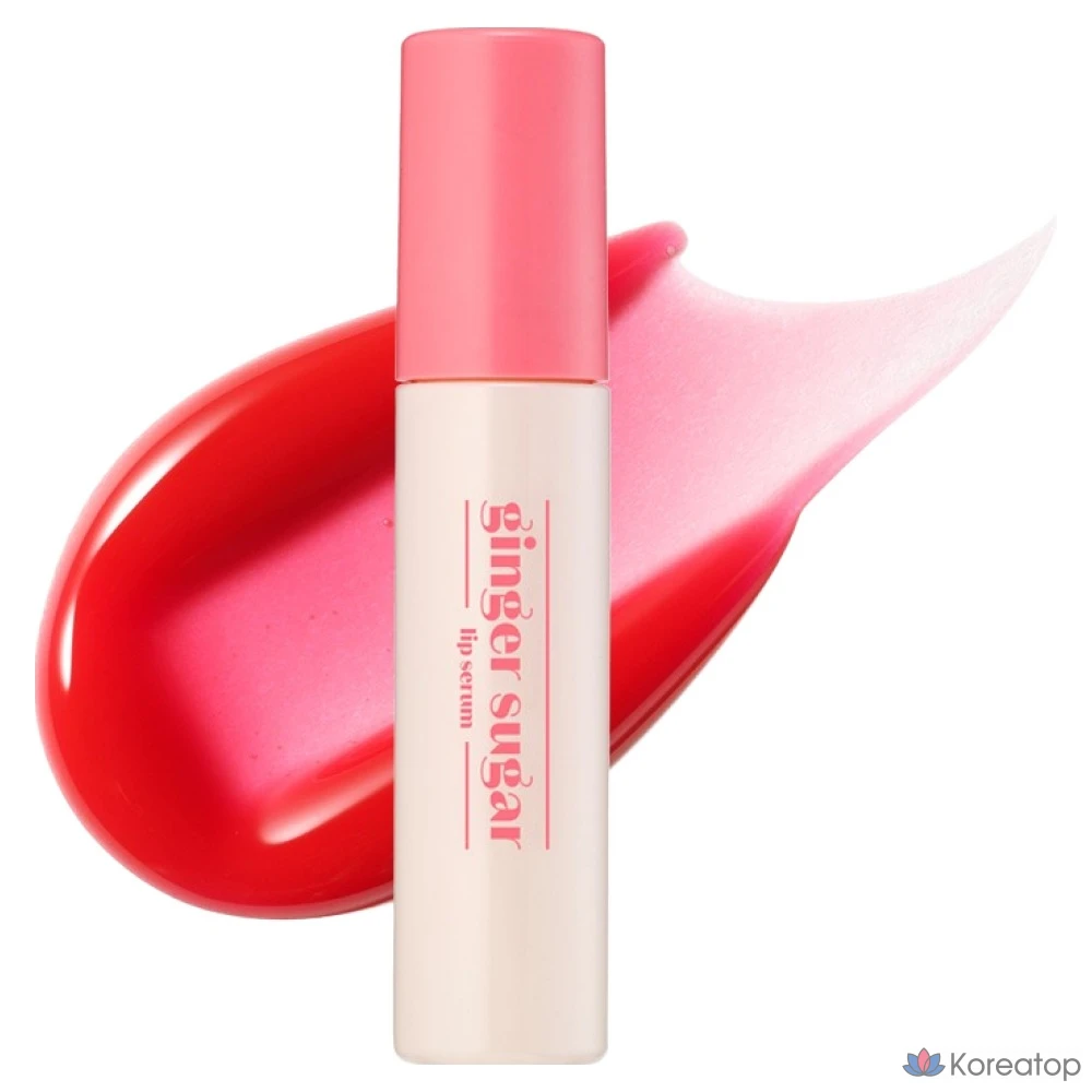 Липкий бальзам для губ Etude House Ginger Sugar Lip Serum, оттенок 04 Veil Red, 13 г, 1 шт.