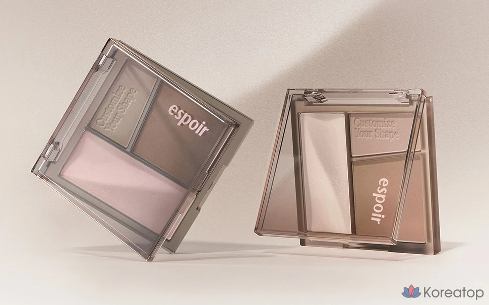 Палетка для контуринга Espoir Tone Pairing Contour Palette, оттенок 2 Cool Gray, 10 г, 1 шт.