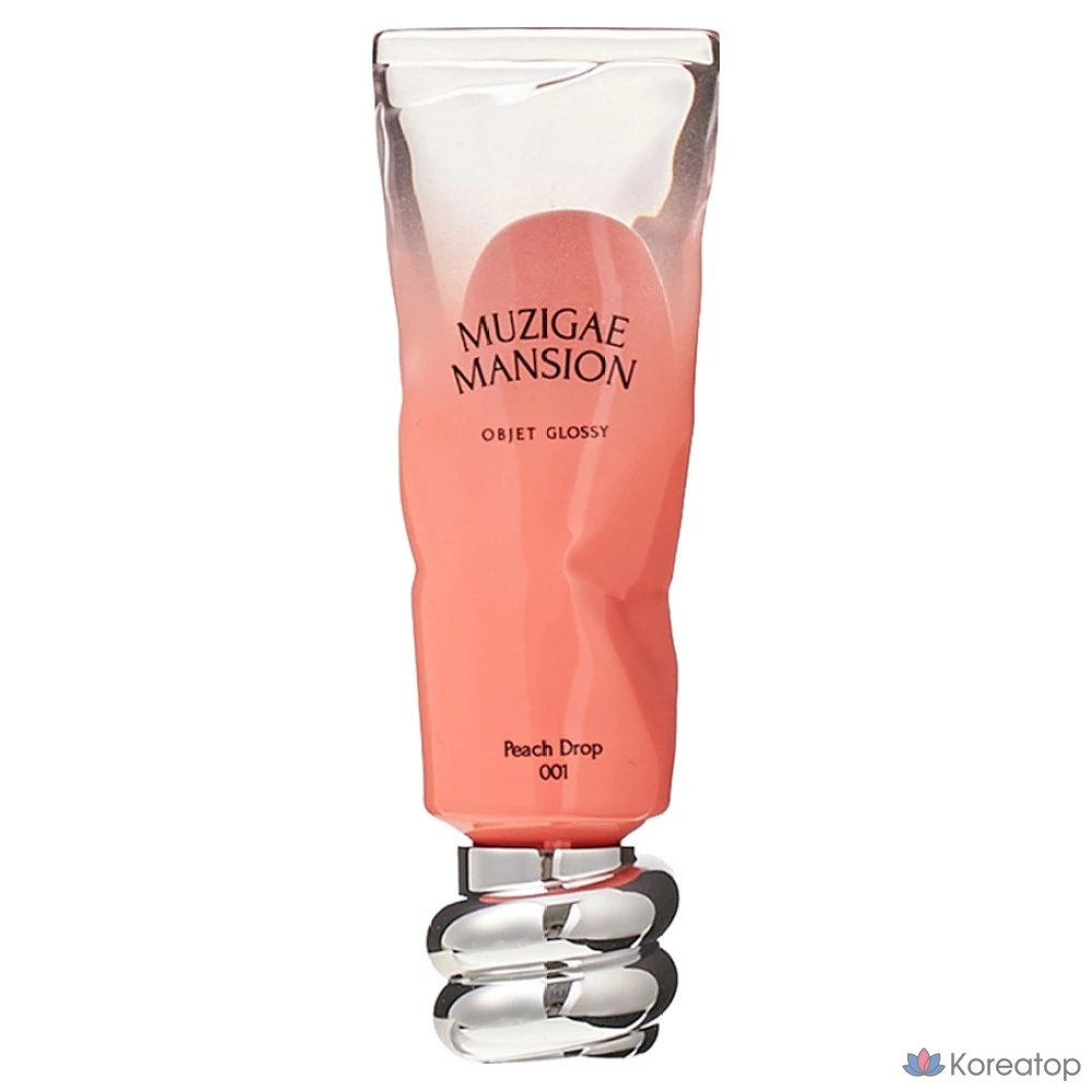 Тинт для губ Muzigae Mansion Objet Glossy, оттенок 001 Peach Drop, 1 шт.