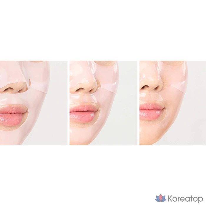 Гидрогелевая маска для лица Round Lab Camellia Deep Collagen Firming Gel Mask, 34 г, 4 шт.