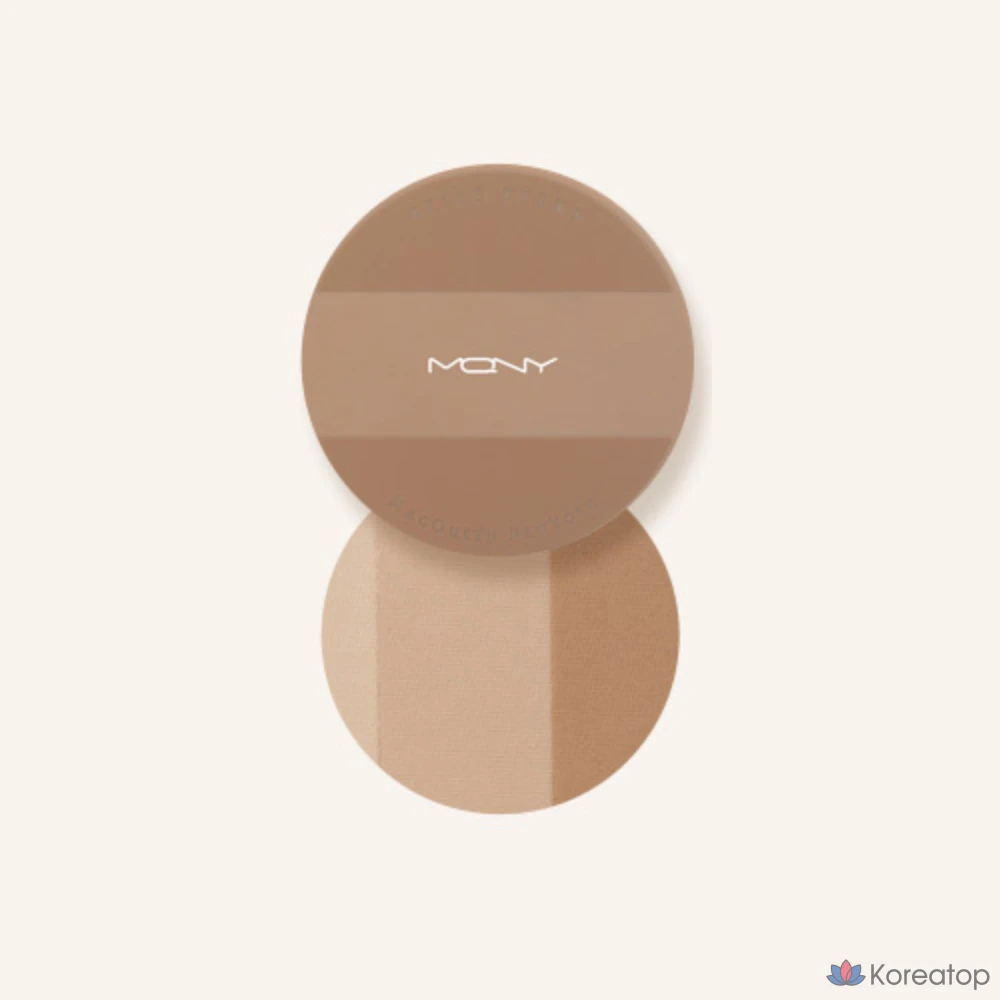 Палитра для контуринга Mqny Fake Up 3-Color Shading, оттенок Beige Brown, 9 г, 1 шт., фото 2
