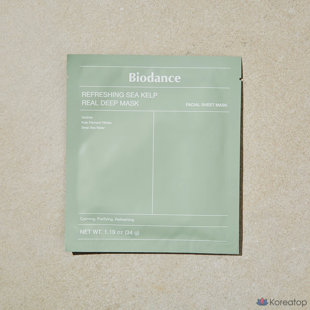 Biodance Освежающая маска из семян ламинарии Real Deep Mask, 1 штука, 6 штук, фото 2