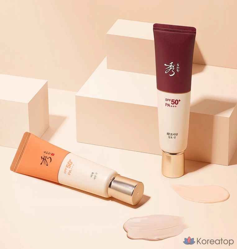 Солнцезащитный крем Sooryehan Hyobidam Fermentation Sun Cream SPF50+ PA+++, 60 мл, 1 шт.