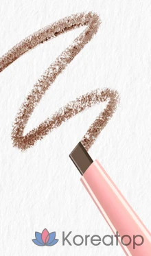 Автоматический карандаш для бровей Bouquet garni Auto Pencil Slim Eyebrow, оттенок Light Brown, 0.2 г, 1 шт.