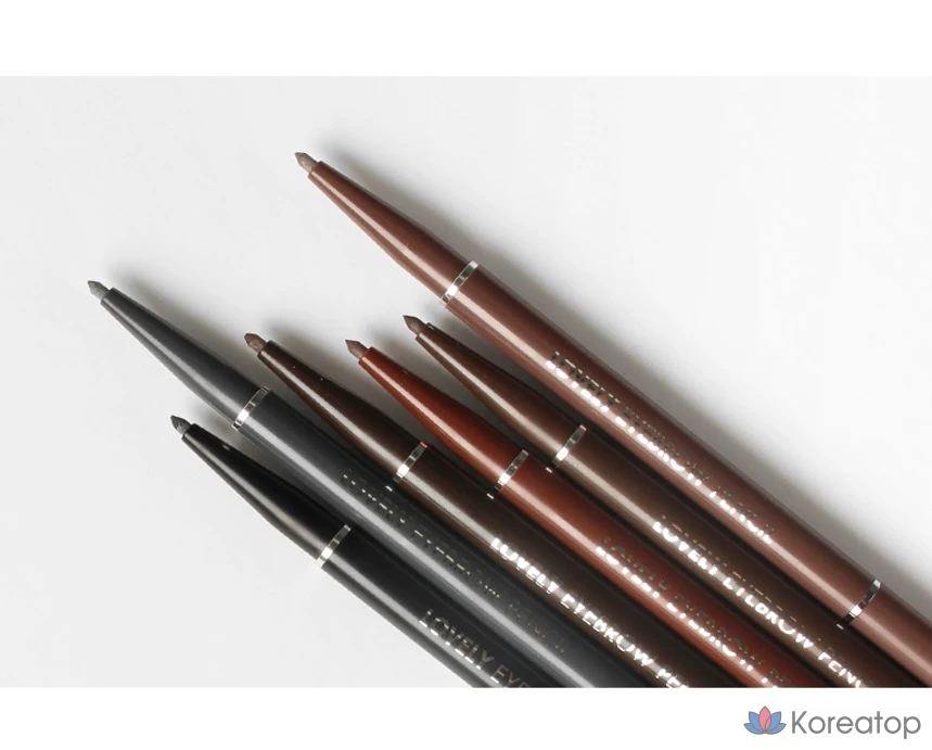 Карандаш для бровей Tony Moly Lovely Eyebrow Auto Pencil, оттенок 3 Gray Brown, 0.1 г, 1 шт.