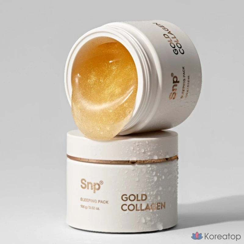 Ночная маска SNP Gold Collagen Sleeping Pack, 100 г, 1 шт.