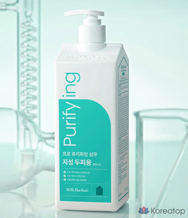 Шампунь Milk Baobab Pro Purifying Shampoo для жирной кожи головы, 800 мл, 1 шт.