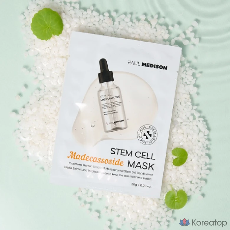 Тканевая маска для лица PAUL MEDISON Stem Cell Madecassoside Mask, 40 шт.
