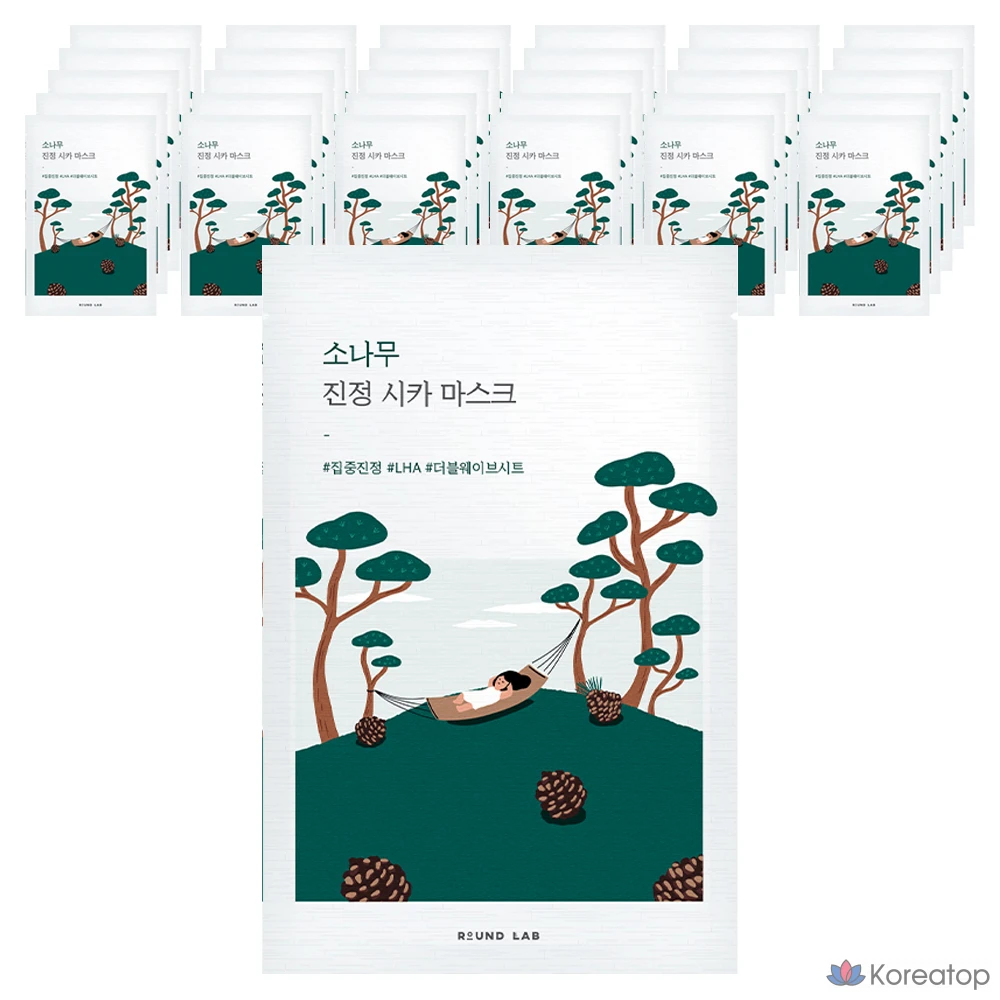 Тканевая маска для лица Round Lab Pine Calming Cica Mask, 50 шт.