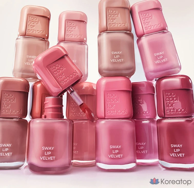 Тинт для губ Too Cool For School Sway Velvet Lip Tint, оттенок 01 Nude Whip, 1 шт., фото 4