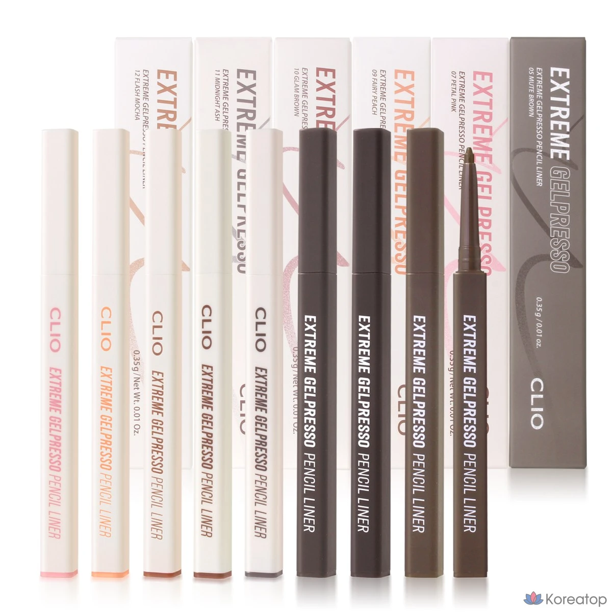 Подводка для глаз Clio Extreme Gelpresso Pencil Liner, оттенок Glam Brown, 10 г, 1 шт.