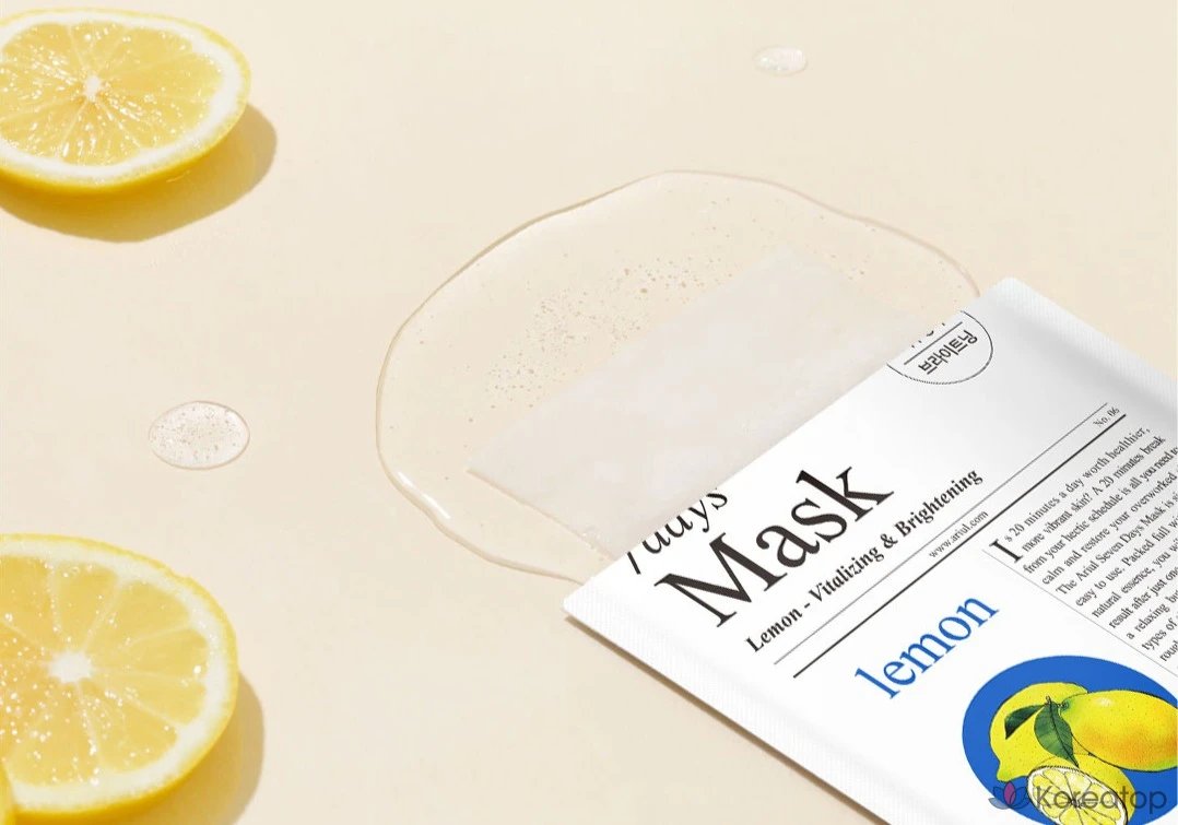 Тканевая маска для лица Ariul Seven Days Lemon Seed Mask, 100 шт., фото 6