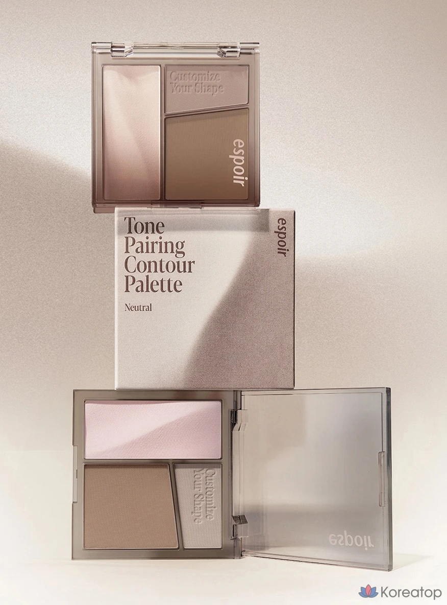 Палетка для контуринга Espoir Tone Pairing Contour Palette, оттенок 2 Cool Gray, 10 г, 1 шт.