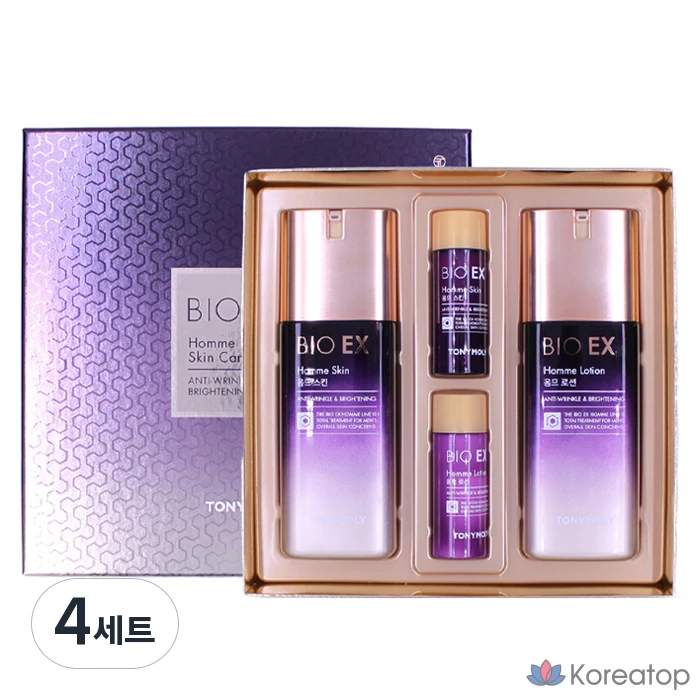 Набор для ухода Tony Moly Bio EX Homme Skincare 2-piece Set, 4 шт.