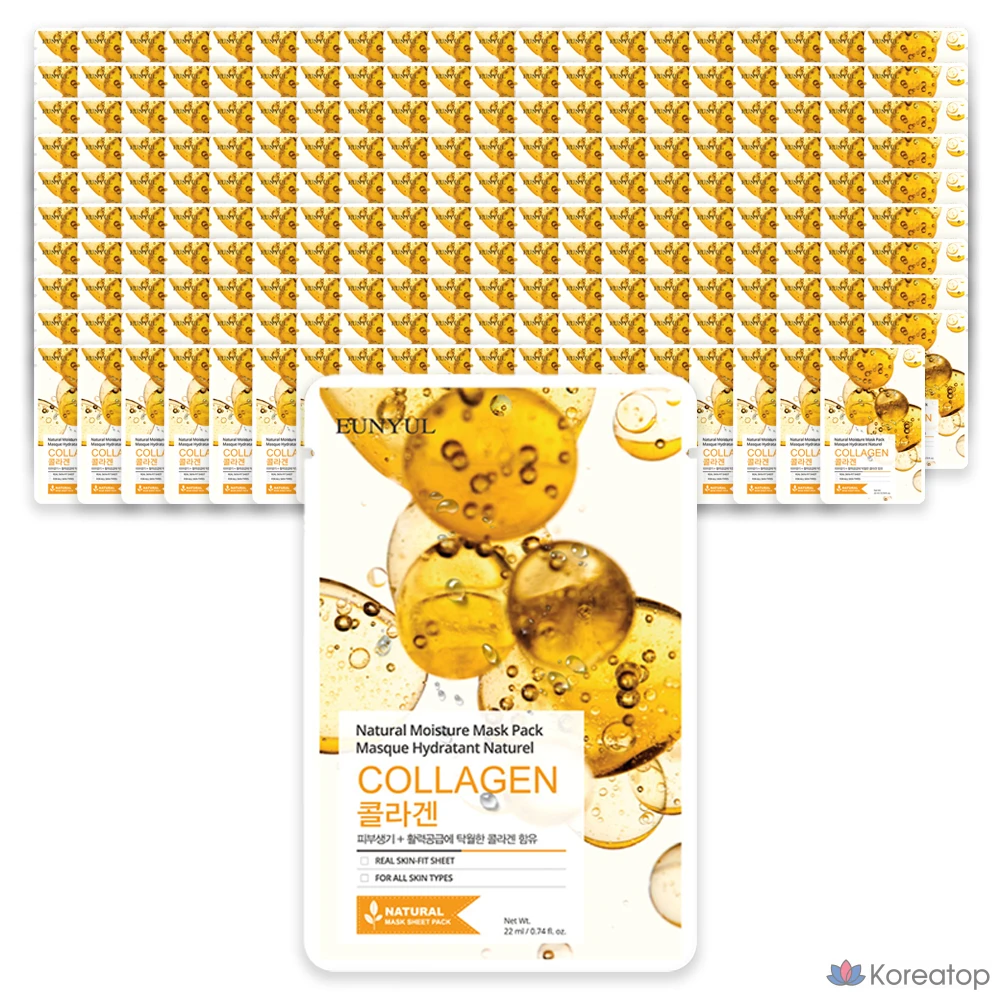 Тканевая маска для лица Eunyul Natural Moisture Collagen Mask, 200 шт.
