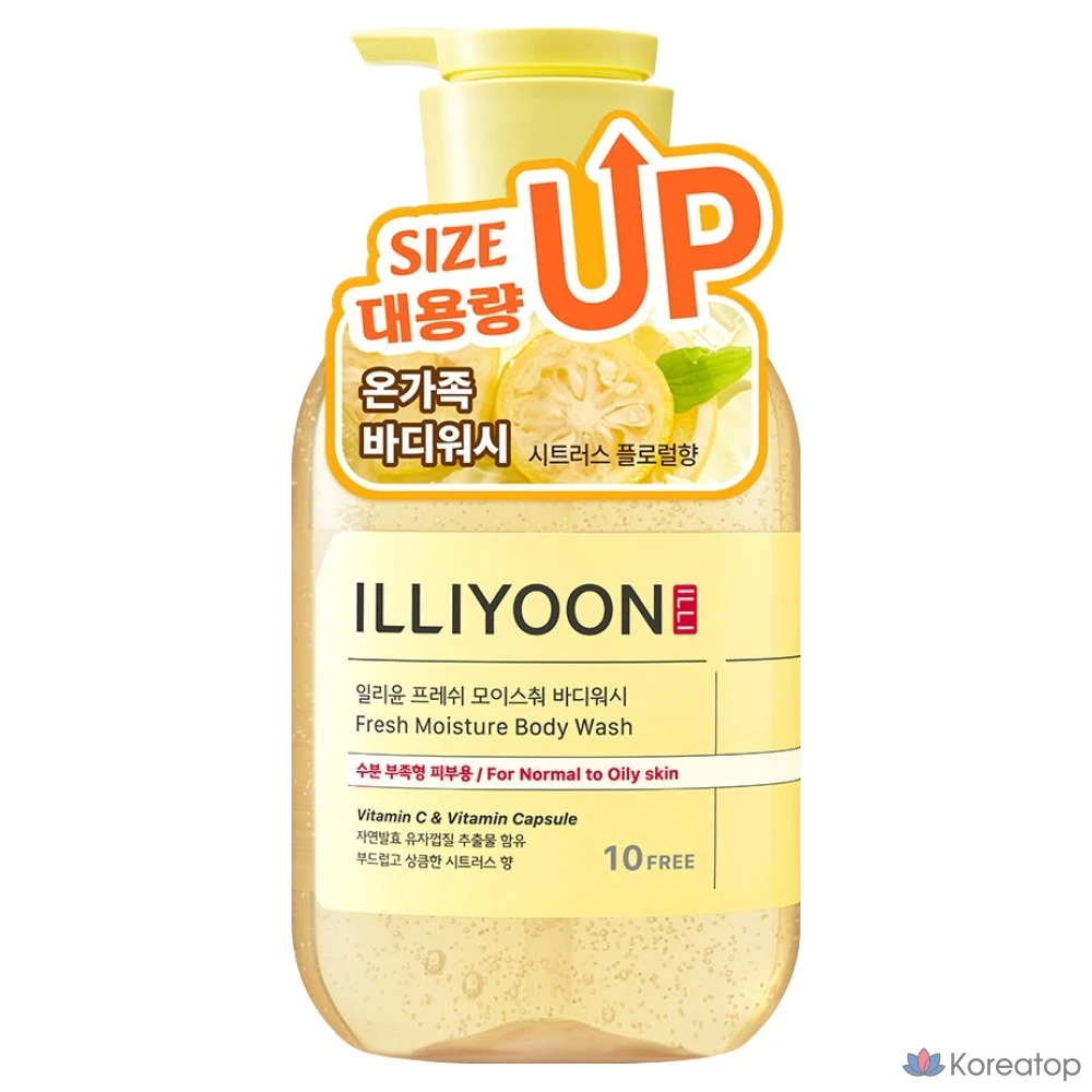 Гель для душа Illiyoon Fresh Moisture Body Wash Citrus, 650 мл, 1 шт.